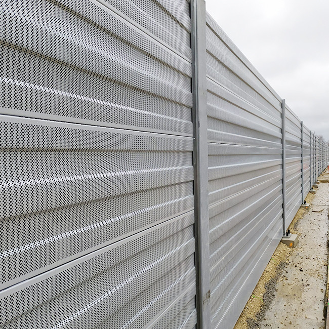 Waterproof Perforated Metal Acoustic Panel Noise Barrier Panels
