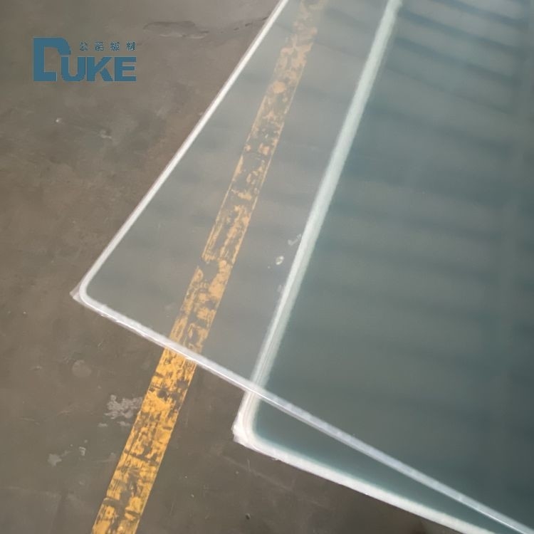 Acrylplaat van Duke optische kwaliteit 100% Virgin Mitsubishi MMA Hoge helderheid 92% Spiegelprecisie 10mm 2mm UV-afdrukbaar plastic
