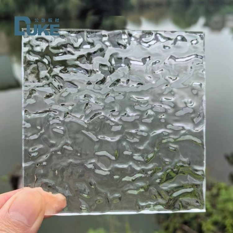 Decoratieve Lridescente gekleurde textuur Acrylplaat Fluted Clear Textured Acrylplaat