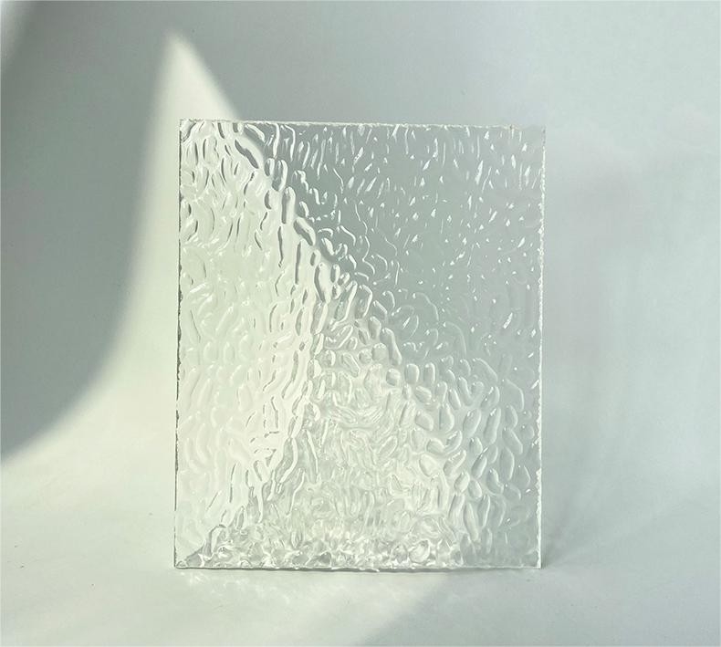 Chemische weerstand Steen Textured Helder V-vormig gestreepte acrylplaat in 6 mm 10 mm Dikte en duurzaam ontwerp
