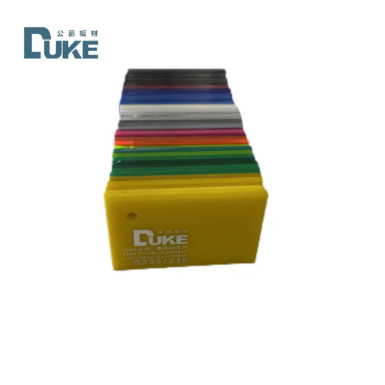 Duke 100% Virgin Mitsubishi Cast Acrylic Plaat Custom Kleurrijke badkuip Plastic Plaat Concurrerende Prijs 12mm 5mm Snijden MMA