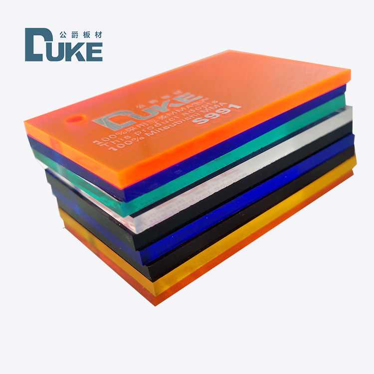 Duke 100% Virgin Cast Acrylic Sheet 2-40mm Dikte voor reclame Aanpassing Kleurgravering & Snijwerk