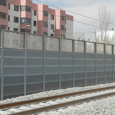 Gebogen de Barrièreomheining Transparent Soundproof van het Vorm Akoestische Correcte Lawaai