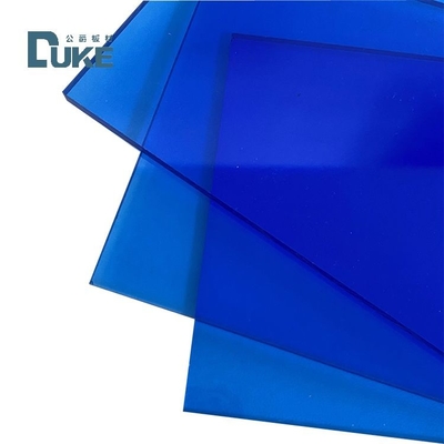 Onbreekbaar doorzichtig lichtblauw gegoten plexiglas