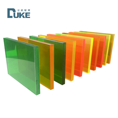 Aangepaste 50 mm gegoten PMMA fluorescentiepaneel 12 mm PC 6mm PE Acryl Plastic advertentiebord Decoratiebord 10 mm Lichtgemaakt snijden